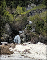 Waterfall to the left of Stewart Falls.