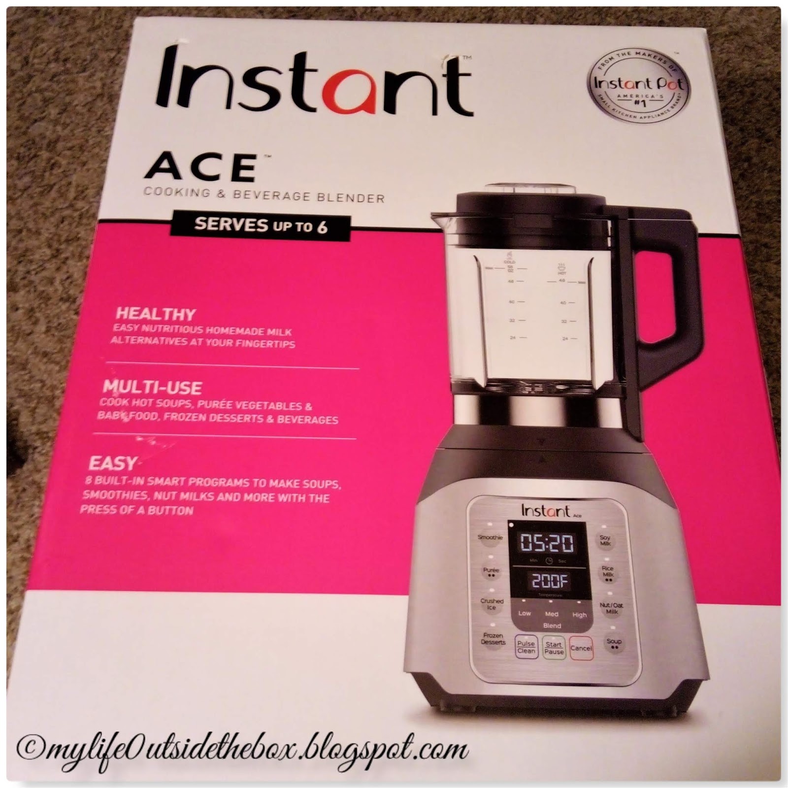 My Life 0utside The Box Instant ACE blender…my thoughts