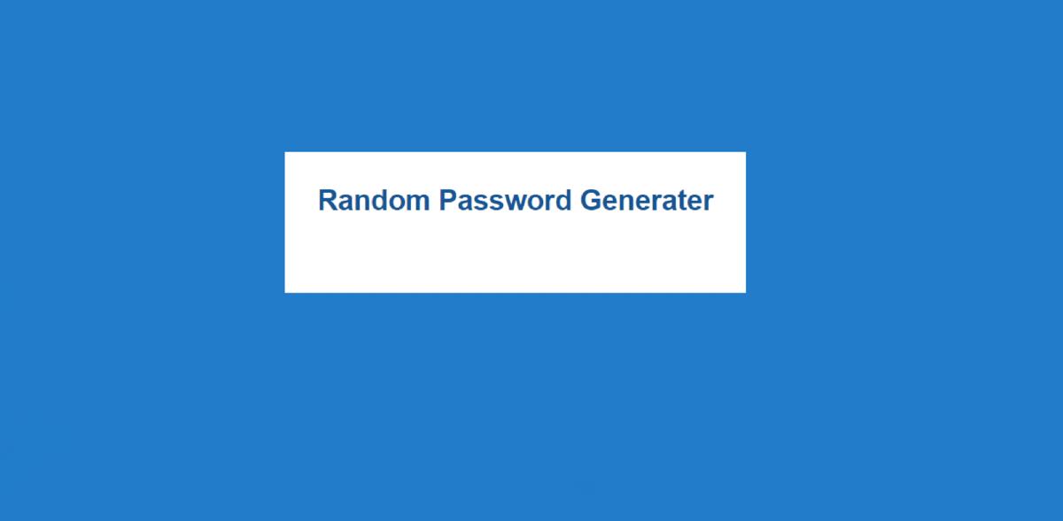 password generator javascript password generator javascript