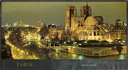 I think this must be one of the best postcards I've seen of Paris at night. (paris)