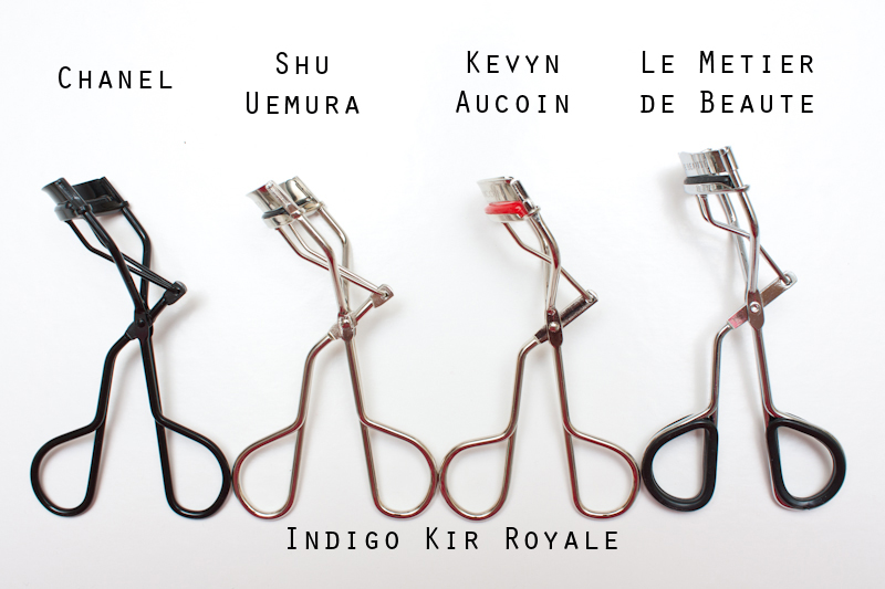 Indigo Kir Royale: Eye Curlers - A Comparative Shu Uemura, Kevyn Aucoin and Le Métier de Beauté