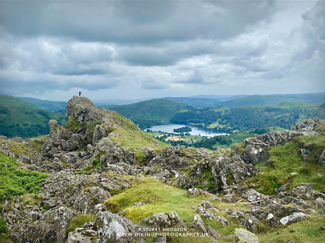 Lake Windermere walks Helm crag walk near grasmere lake district best route map height lion lamb howitzer