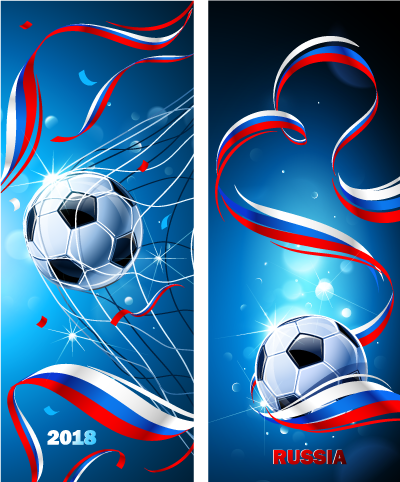 Banners de Gol en Rusia 2018- vector