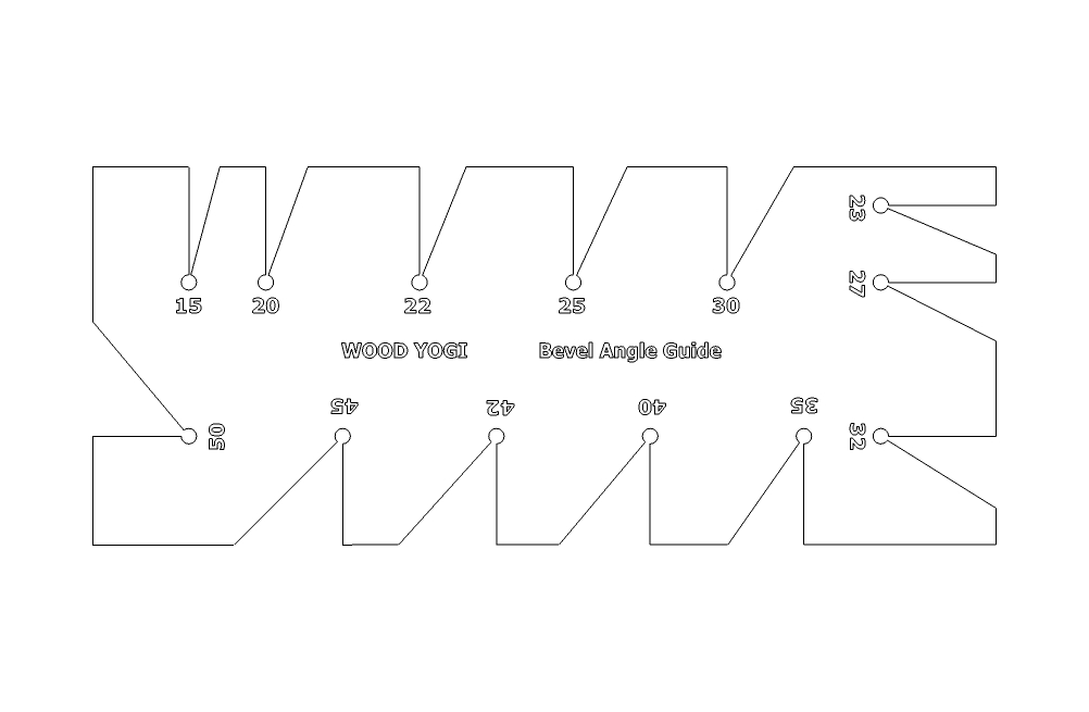 Wood Yogi Bevel Angle Guide for woodworking tools