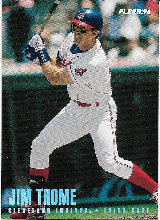 My PCsone card at a time Jim Thome card 71 1996 Fleer Tiffany 102