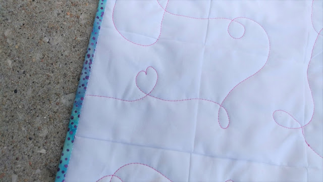 Heart free motion quilting