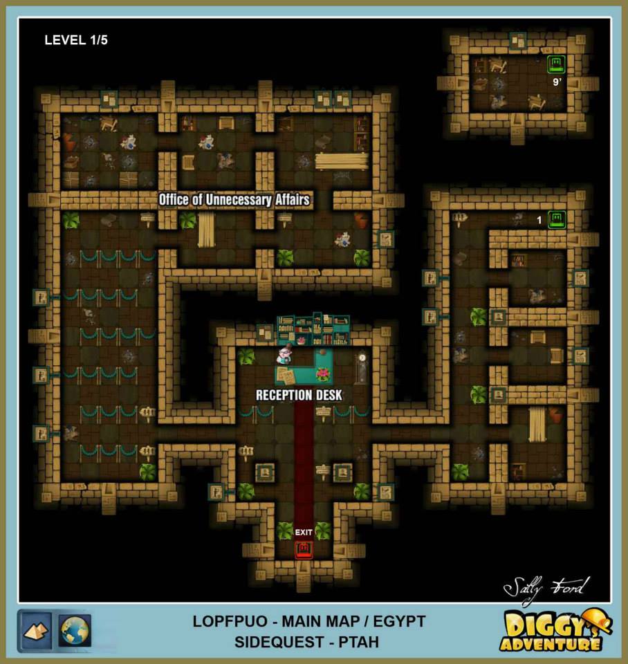 Diggy's Adventure Walkthrough: Egypt Main / Lopfpuo