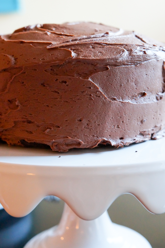 THIS IS IT! Our very favorite chocolate cake recipe...it's made with mayo and it's perfect! 