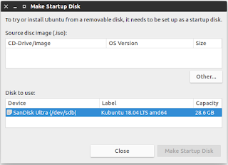 Cara mudah membuat USB bootable di ubuntu