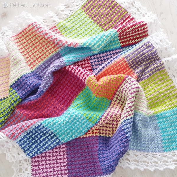 Washburn Blanket crochet pattern by Susan Carlson of Felted Button -- Colorful Crochet Patterns