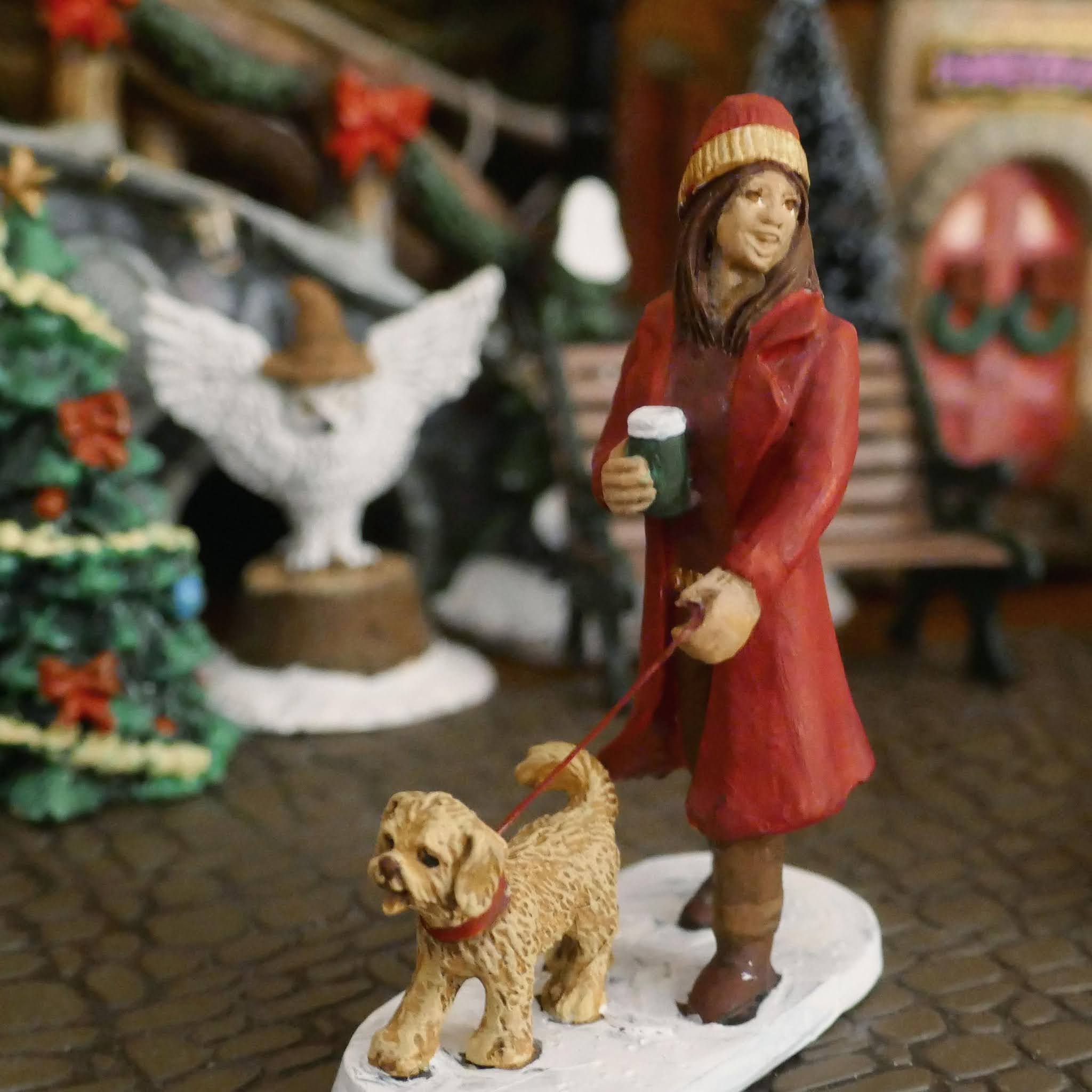 Chuck Does Art DIY Hogsmeade Christmas Village Dog Walkers Conversion