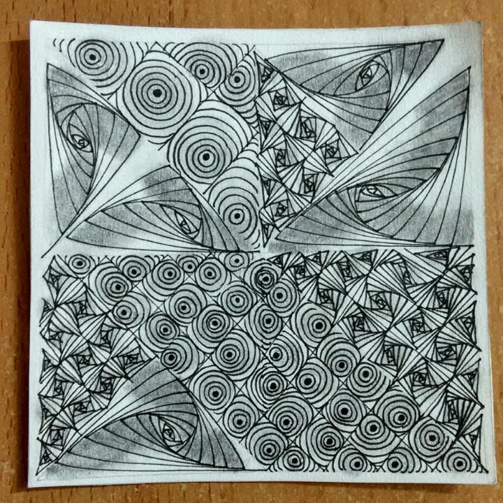 Tickled To Tangle: "It's a String Thing" #128 Tiles