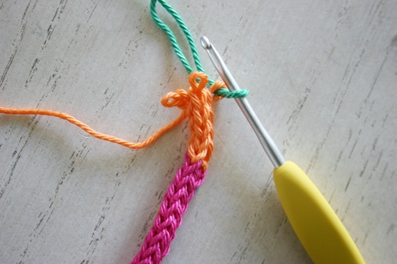 Eyeglass Holder Crochet Pattern (How to Make an I-Cord) by Felted Button using Scheepjes Catona
