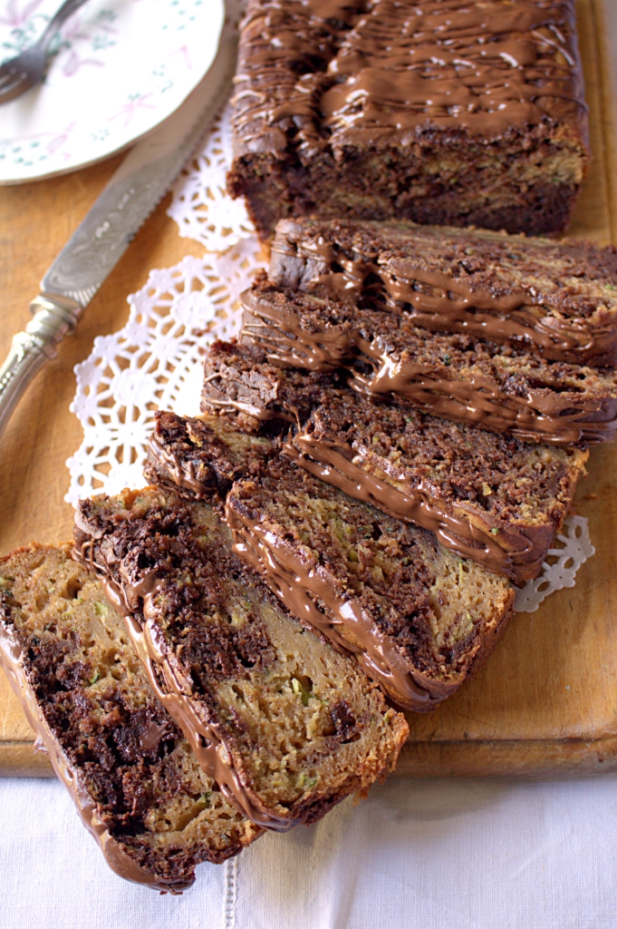 I'd Much Rather Bake Than... Peanut Butter Swirl Chocolate Courgette Loaf Cake I'd Much Rather Bake Than... Peanut Butter Swirl Chocolate Courgette Loaf Cake