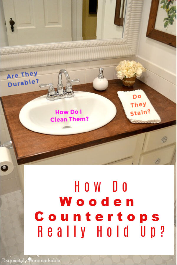 How Do Wooden Countertops Really Hold Up Exquisitely Unremarkable How Do Wooden Countertops Really Hold, What Kind Of Wood Should I Use For A Bathroom Vanity