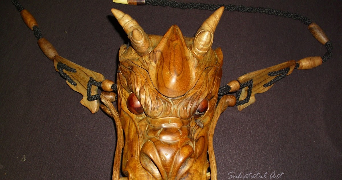 SAKATATAL Naga Bumi Wood Art tas kayu  jati Unik  dan Natural