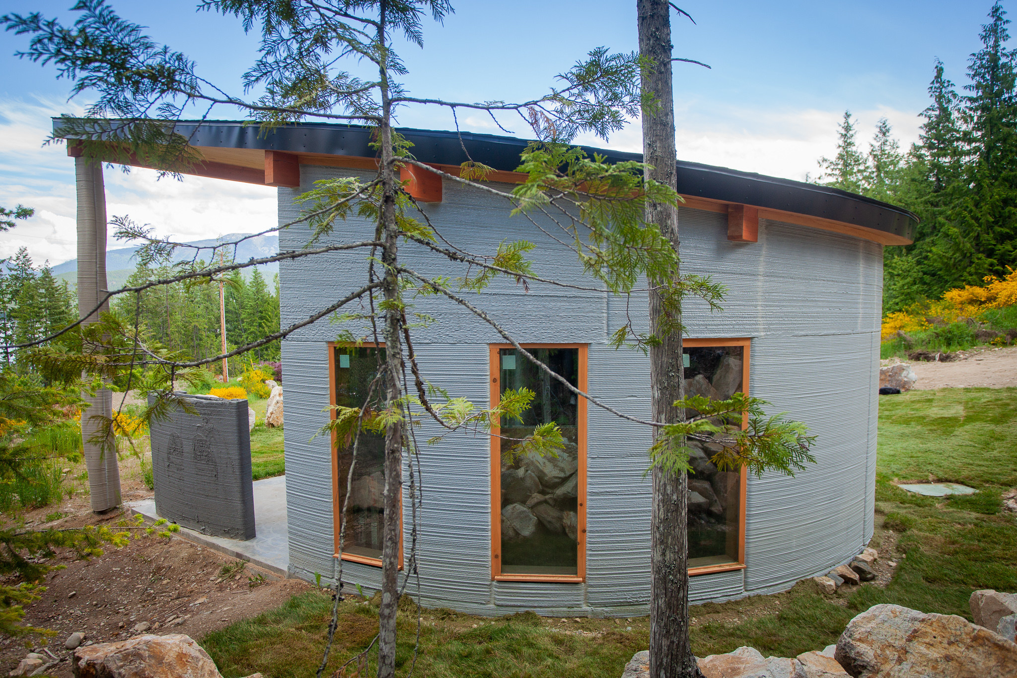 Airbnb Lists the Fibonacci House, the First 3D Concrete Printed Tiny House, Printed by TAM