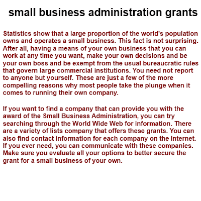 small business administration