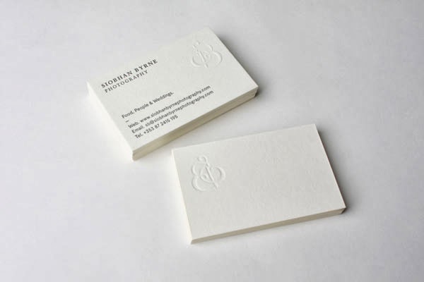 Embossed Business Cards