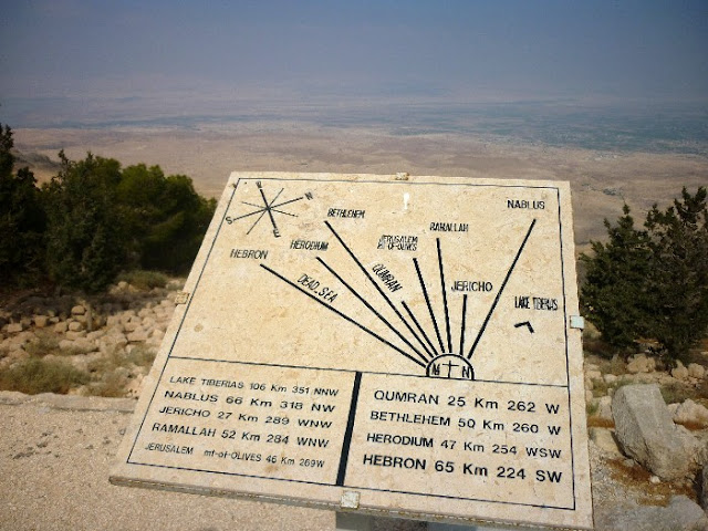 visita del monte nebo, giordania, mosè