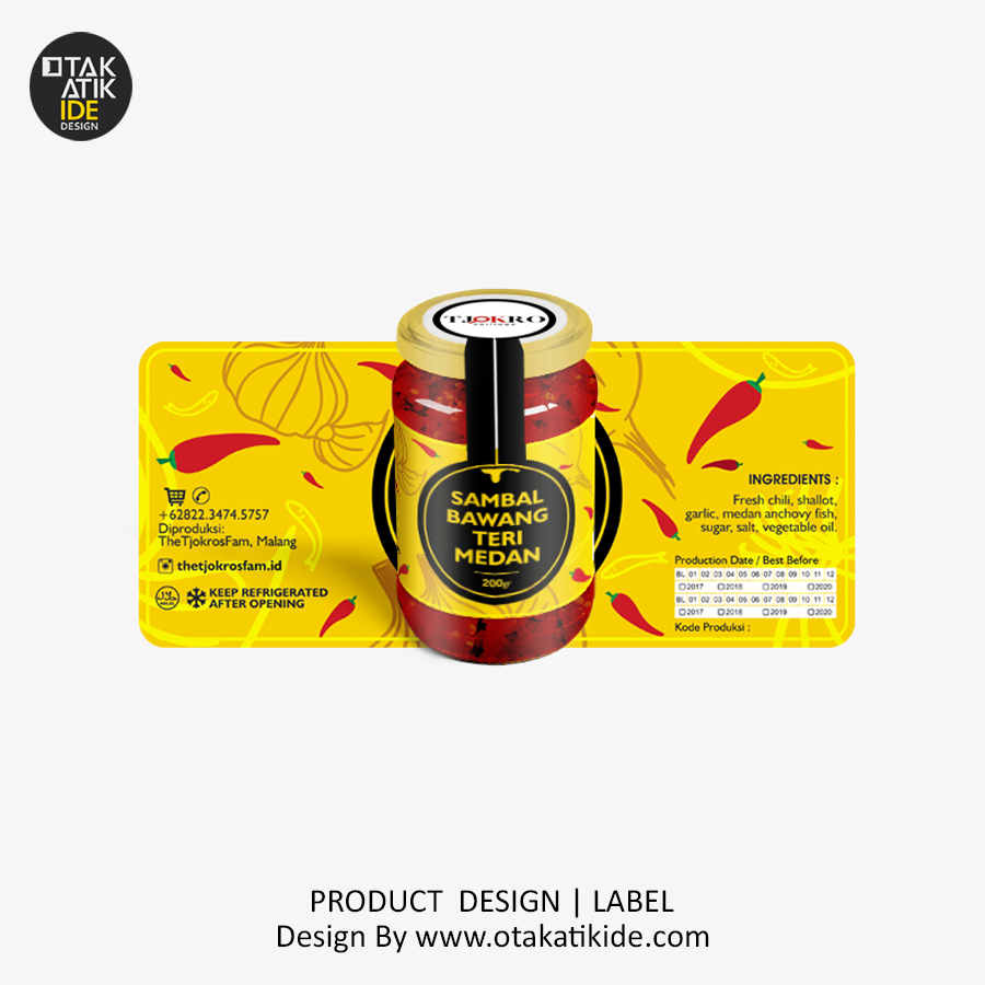 Jasa Desain Produk Sambal - Otakatikide | Jasa Desain Logo, Jasa Desain