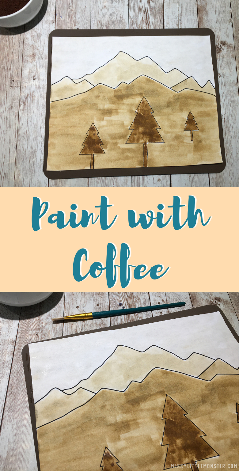 Paint With Coffee and Learn about Value in Art Messy Little Monster