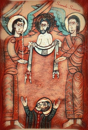 Da una pala d'altare dell'XI - XII secolo - Museo Episcopale si Vic - Catalogna