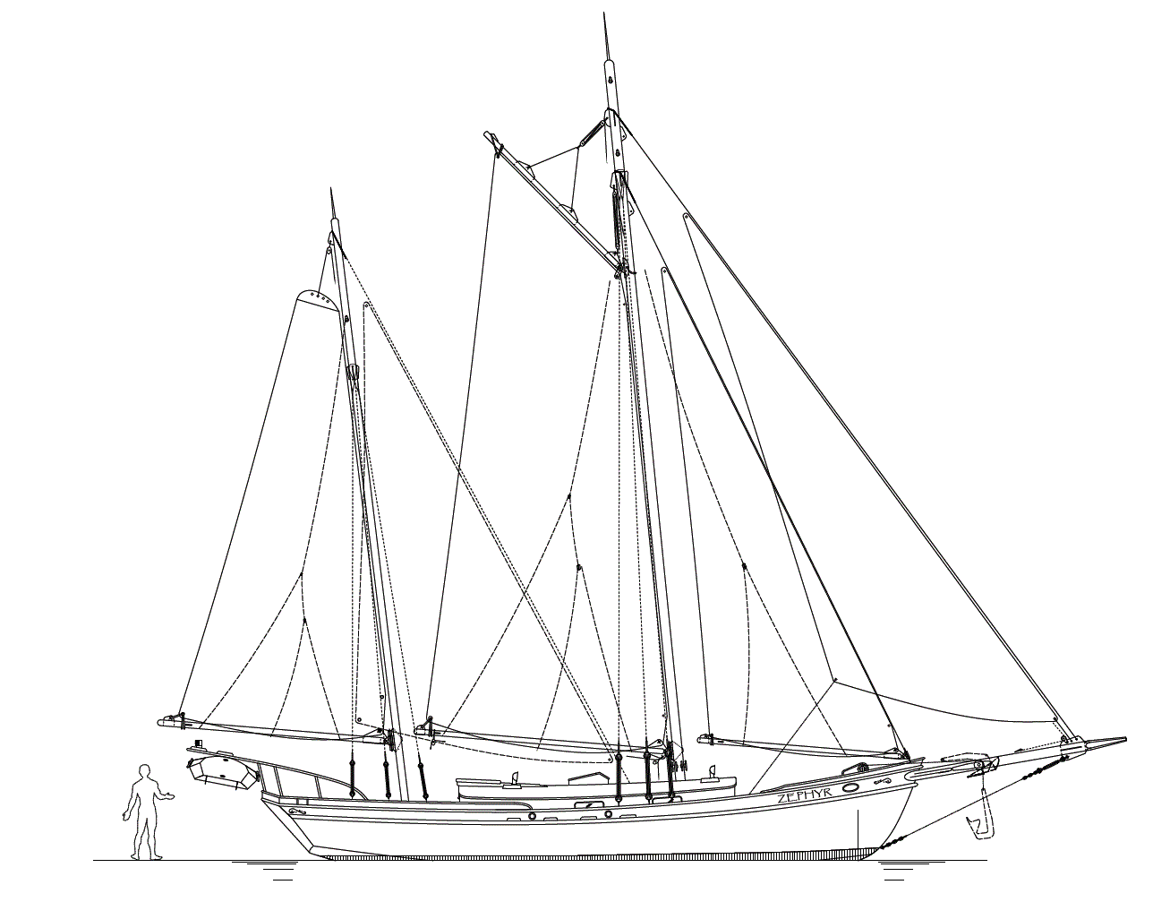 large sailboat plans