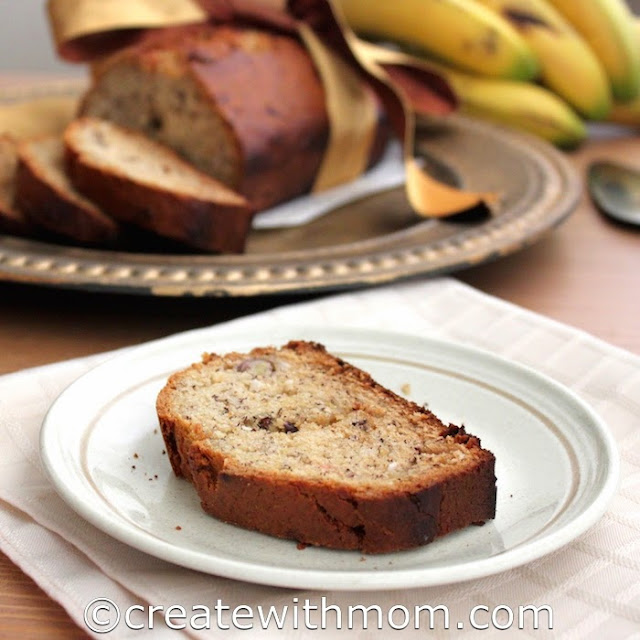 Banana Bread in a Loaf Pan
