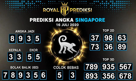 Royal Prediksi Togel Singapura SGP Rabu 15 Juli 2020
