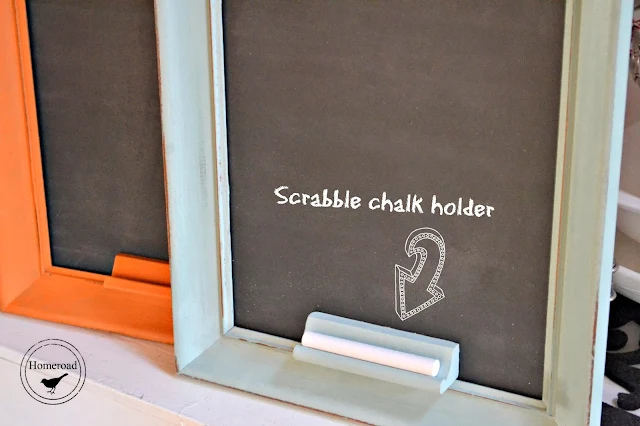 Scrabble chalk holders