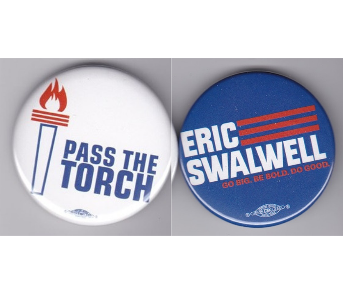 Campaign Pin-Back Button Elizabeth Warren 2020 1 1//2 in