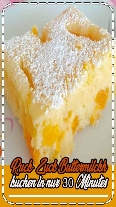 Ruck-Zuck-Rezept für saftigen Buttermilchkuchen #schnell #backen #fluffig #mandarinen