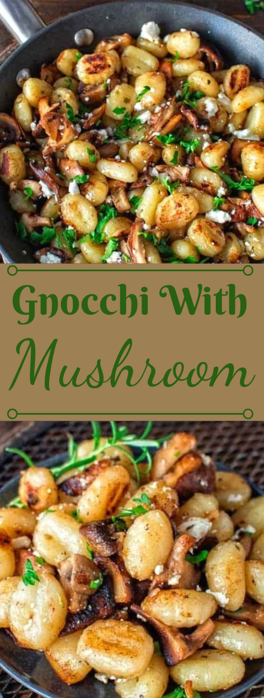 POTATO GNOCCHI WITH MUSHROOMS AND FETA #vegetarian #easy #recipes #food #potato POTATO GNOCCHI WITH MUSHROOMS AND FETA #vegetarian #easy #recipes #food #potato