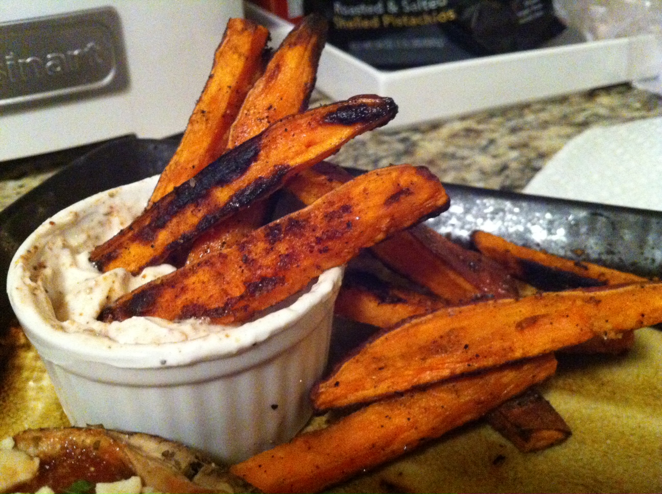 Fit Femme's Protein Recipes Sweet Potato Fries & Dip