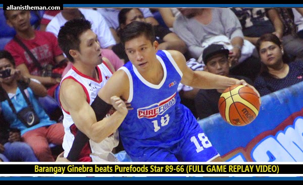 PBA: Barangay Ginebra beats Purefoods Star 89-66 (FULL GAME REPLAY VIDEO)