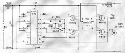 Inverter 12/220 V Circuit Diagram 