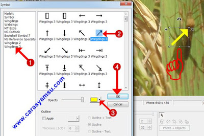 Laptop dengan Menggunakan Software Photoscape Cara Membuat Berbagai Jenis Simbol di Foto/Gambar pada PC/Laptop dengan Photoscape