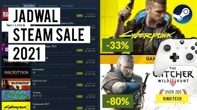 Catet! Ini Jadwal Steam Sale 2021 Diskon game besar - besaran sampai akhir tahun!