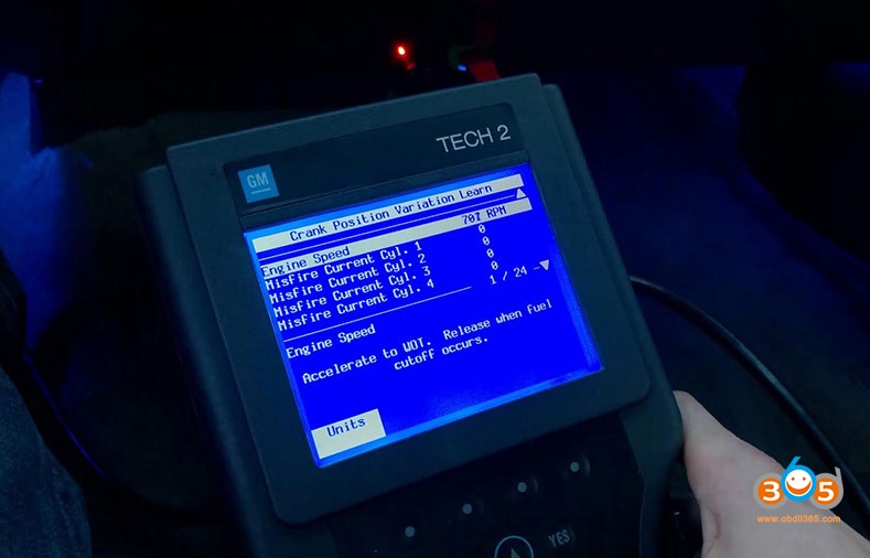 GM Tech2 Crankshaft Position Variation Learn Guide Auto Diagnostic