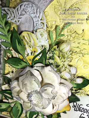 Sizzix Layered Winter Flower Wedding Card for The Funkie Junkie Boutique by Sara Emily Barker 3