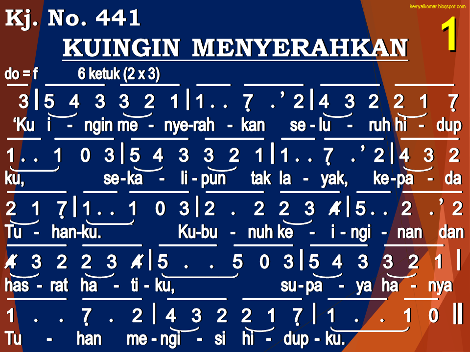 TouRoeroekan: Kidung Jemaat No. 441