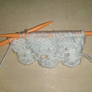 knit flower stitch, ニットフラワーの編み方, 棒針編織小花樣