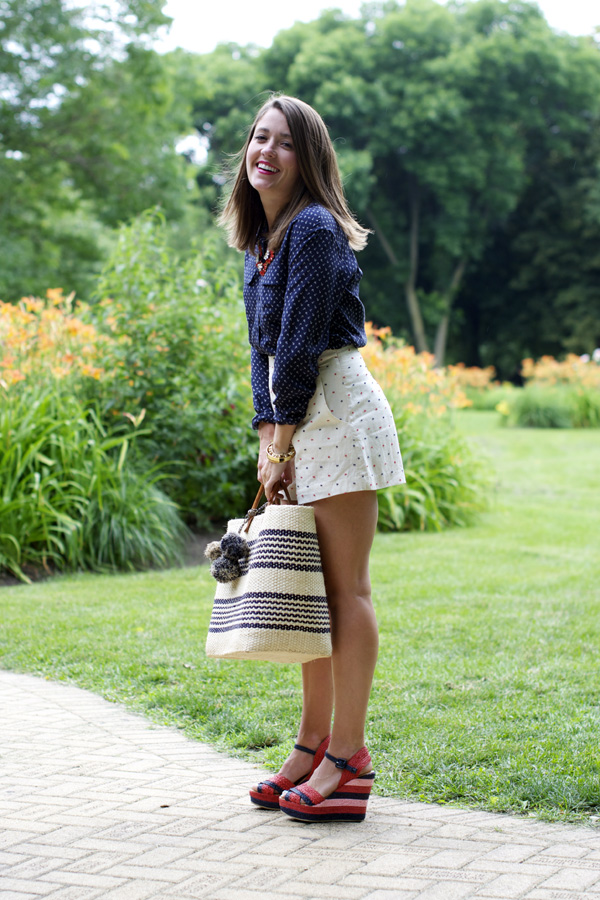 Outfit: Red, White, and Blue - Sequins & Stripes