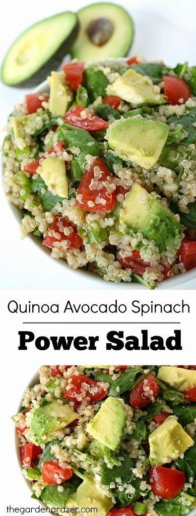Easy Quinoa Power Salad with creamy avocado! One of our all-time favorite salads that's full of energizing, plant-based goodness. (Vegan, gluten-free, oil-free)