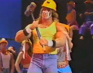 WWF - Slammy Awards 1987 - Ultimate Warrior performed as Koko B. Ware's backup dancer
