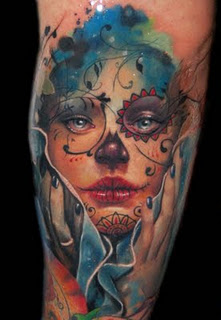 New Tattoo: Sugar Skull Lady Tattoo