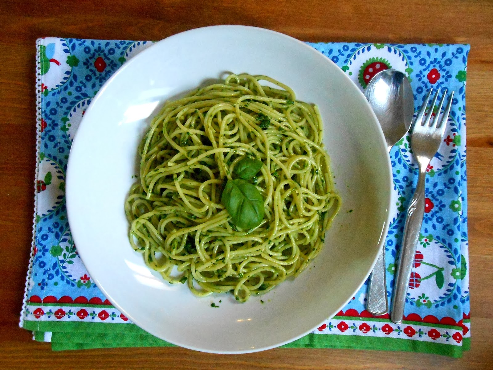 La vie gourmande: Spaghetti mit Rucola-Pesto