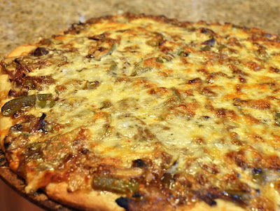 Philly cheese steak pizza