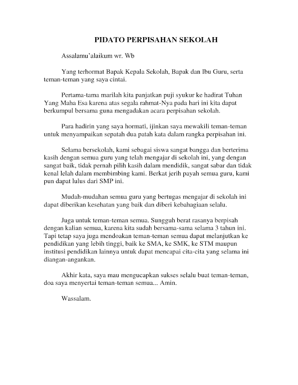 Cara Membuat Pidato Perpisahan Rindu Sekolah Cara Membuat Pidato Perpisahan Rindu Sekolah